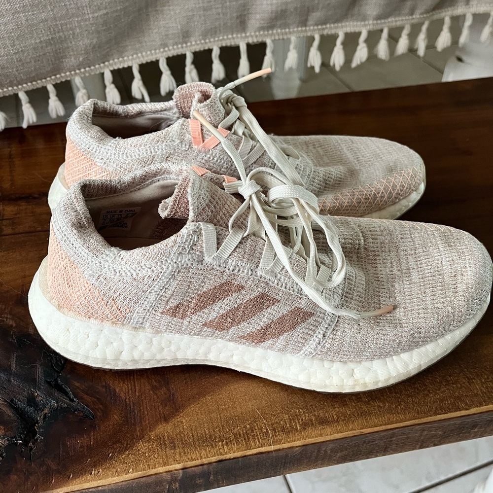 Adidas Pureboost GO Pink and Cream Running